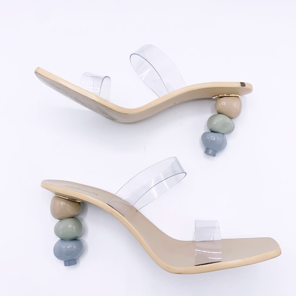 CULT GAIA Meta Bauble-Heel Vinyl Mules - Picture 9 of 14